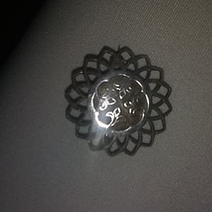 Sterling "iona" artisan made pin antique vintage